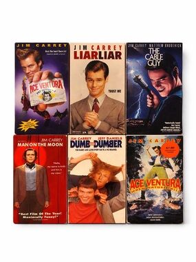 Jim Carrey VHS Bundle 🎬 Ace Ventura, Liar Liar, Dumb & Dumber + More